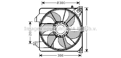 AVA QUALITY COOLING Ventilators, Motora dzesēšanas sistēma FD7538